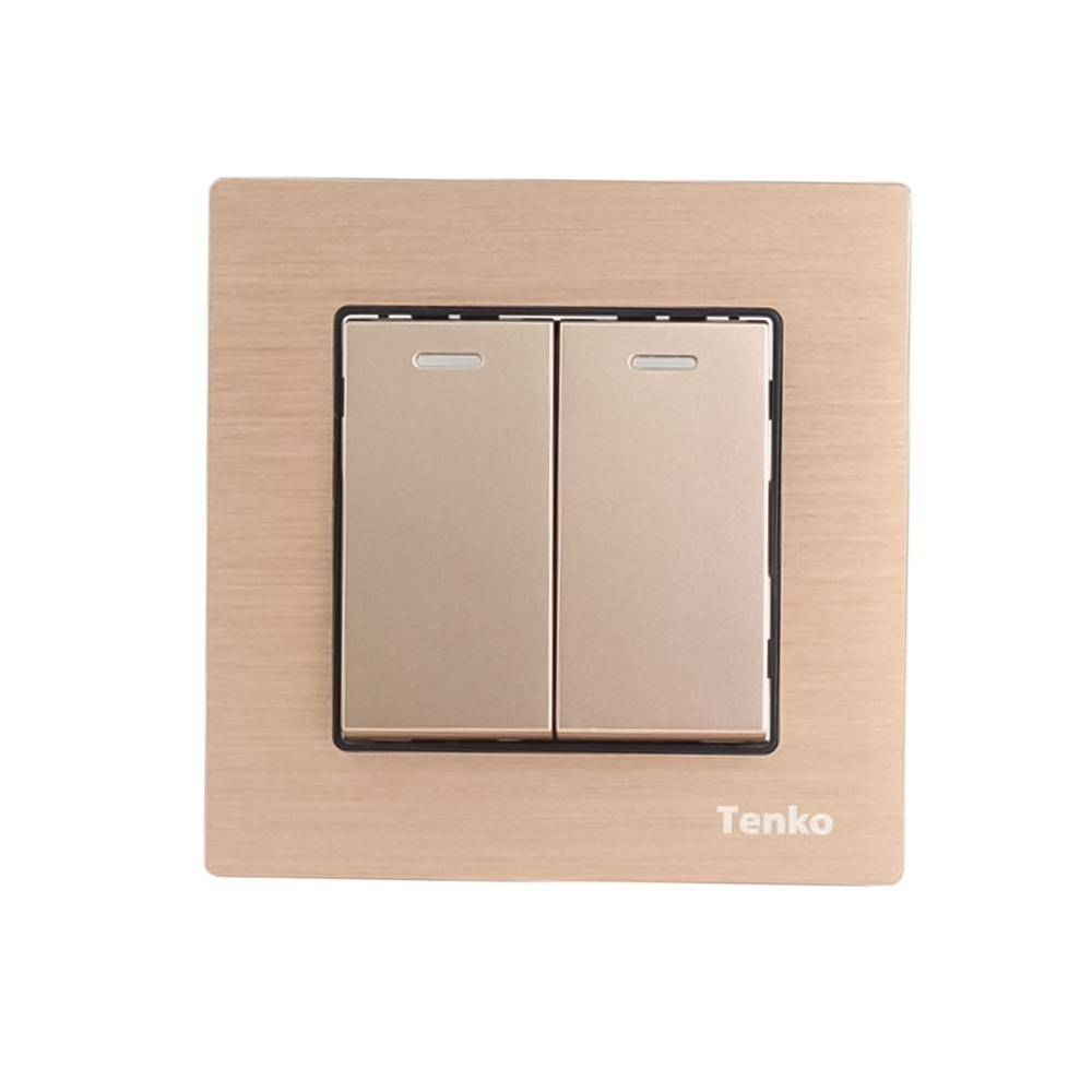 Công tắc âm tường 2 công tắc TK-F71-02