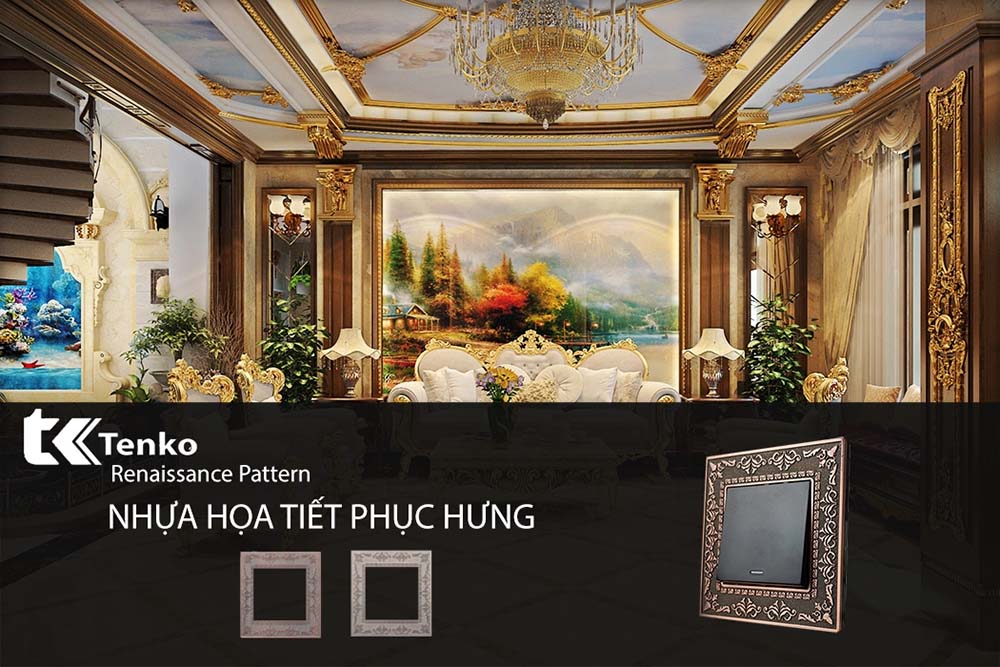 Mặt ổ công tắc điện kim loại TK-F88