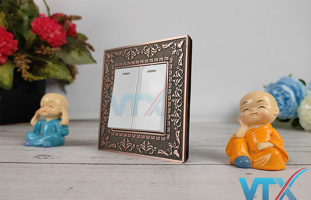 Mặt ổ công tắc điện kim loại TK-F88