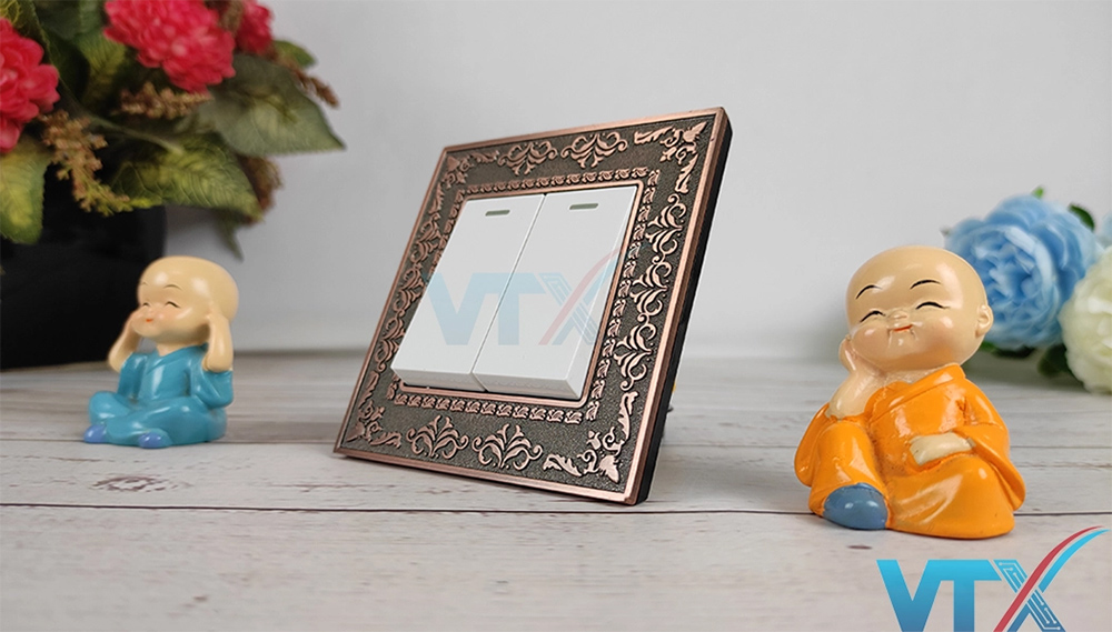 Mặt ổ công tắc điện kim loại TK-F88
