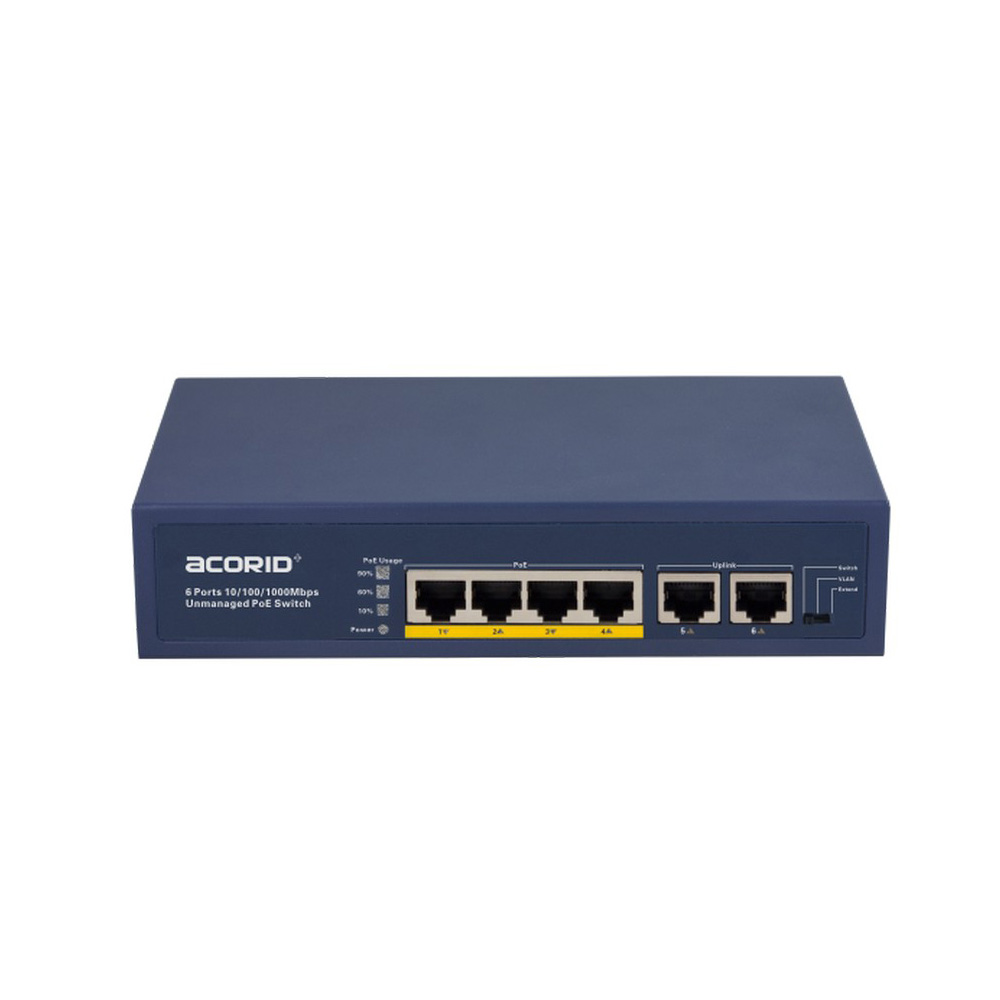 Switch Acorid LS1704P2E PoE (4 port PoE x 2 port Uplink)