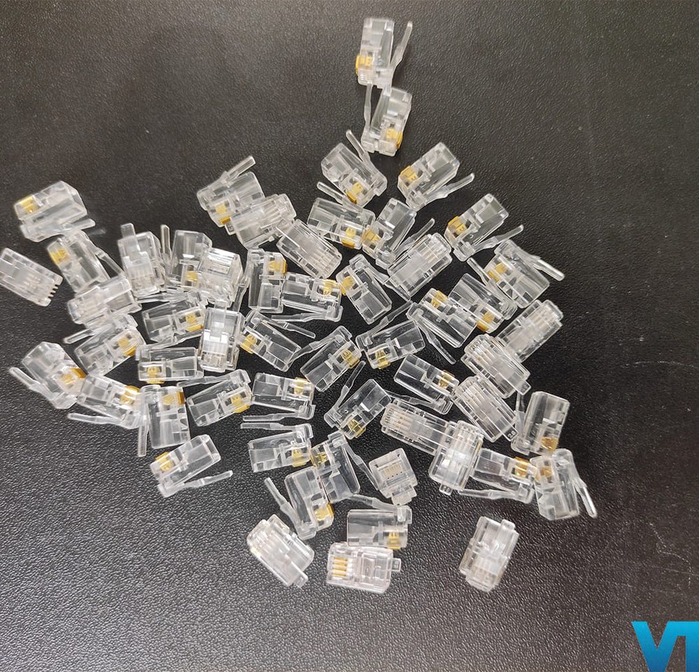 Hạt đầu bấm RJ9 4 chân đồng China