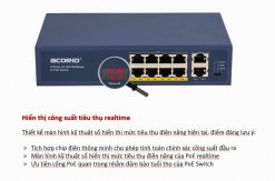 PoE Switch Acorid 150W 16 PoE port + 2 uplink Port PN: LS1716P2G