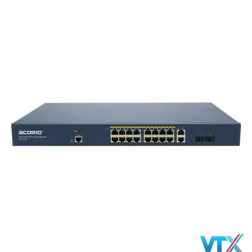 PoE Switch Acorid 16 BASE-TX PoE port + 2 GE + 2SFP PN: LS7700-16P2C