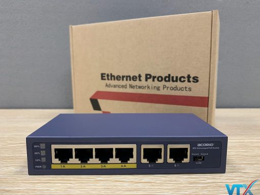 Switch Acorid LS1704P2E PoE (4 port PoE x 2 port Uplink)
