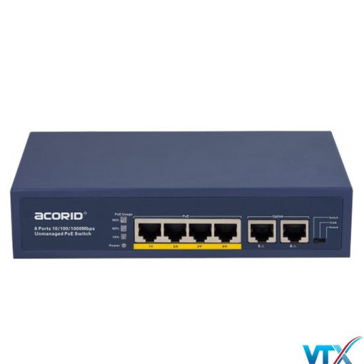 Switch Acorid LS1704P2E PoE (4 port PoE x 2 port Uplink)