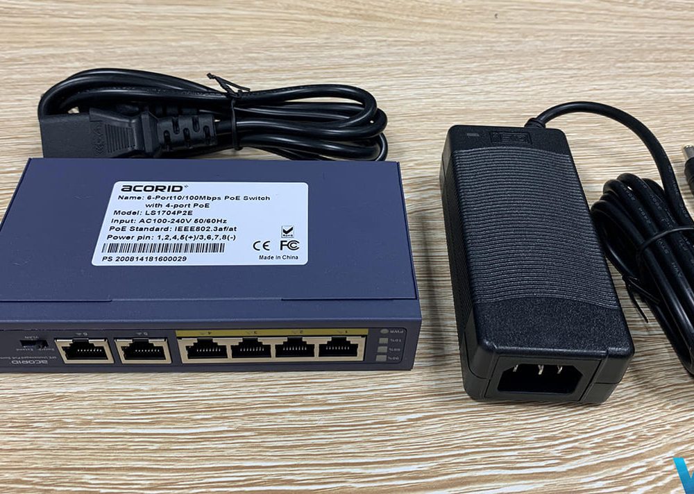 Switch Acorid LS1704P2E PoE (4 port PoE x 2 port Uplink)