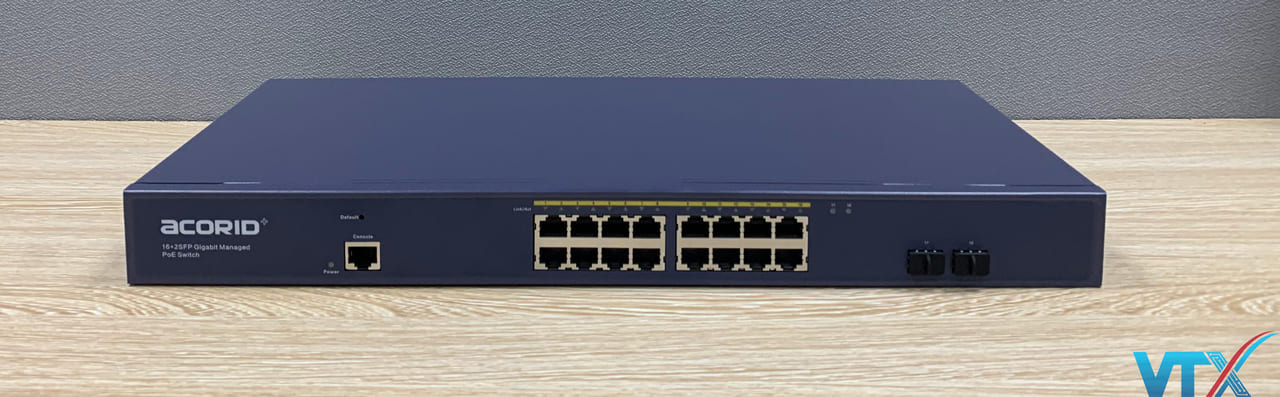 Switch quản lý PoE Acorid 16 BASE-T PoE port + 2SFP PN: GLS7700-16P2F