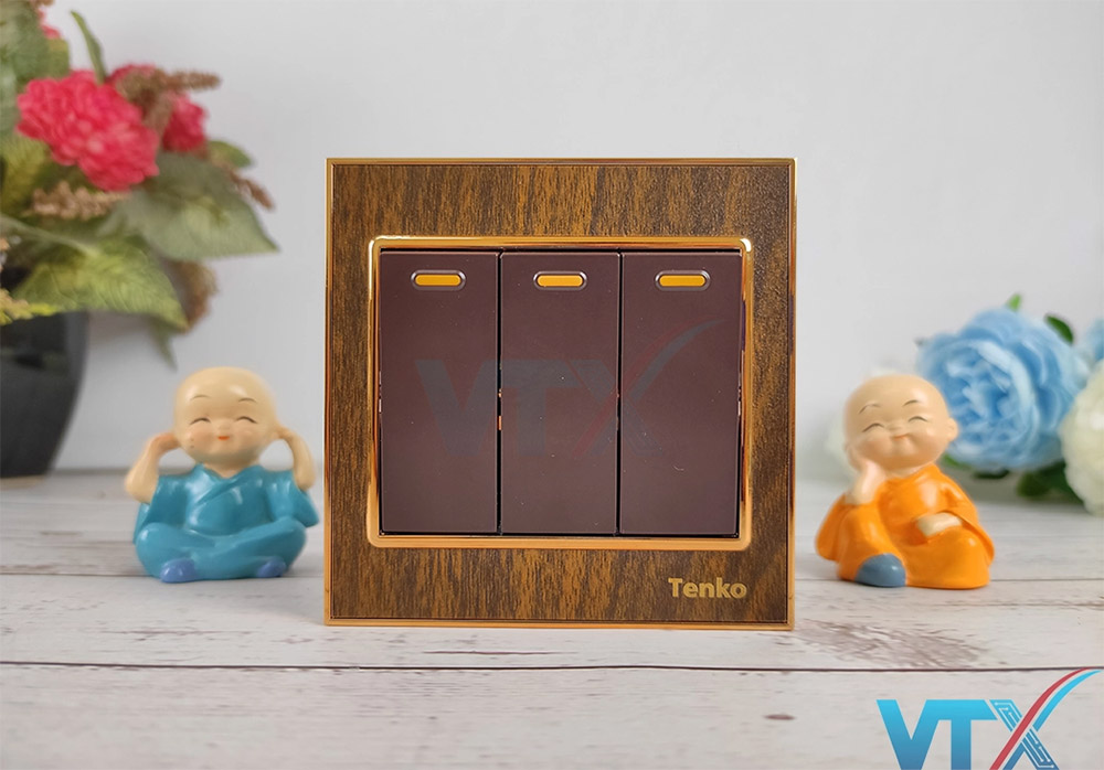 Công tắc âm tường 3 công tắc Tenko TK-F71-A-03