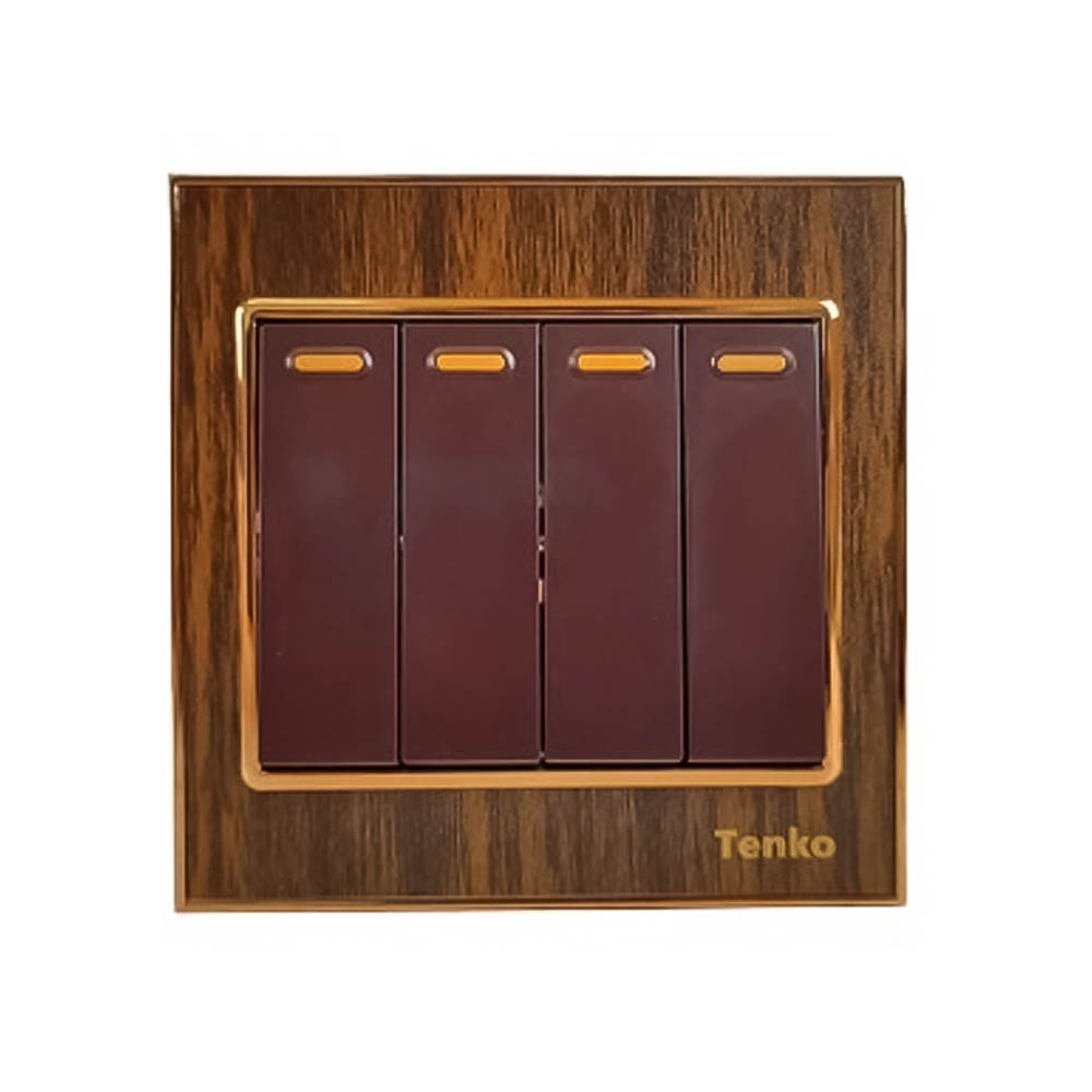 Công tắc âm tường 4 công tắc Tenko TK-F71-A-04