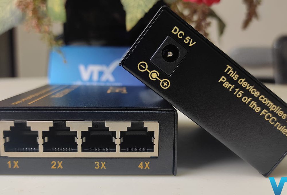 Media converter quang 1 vào 4 ra 10/100Mbps OYEL PN: EL-1001A/B