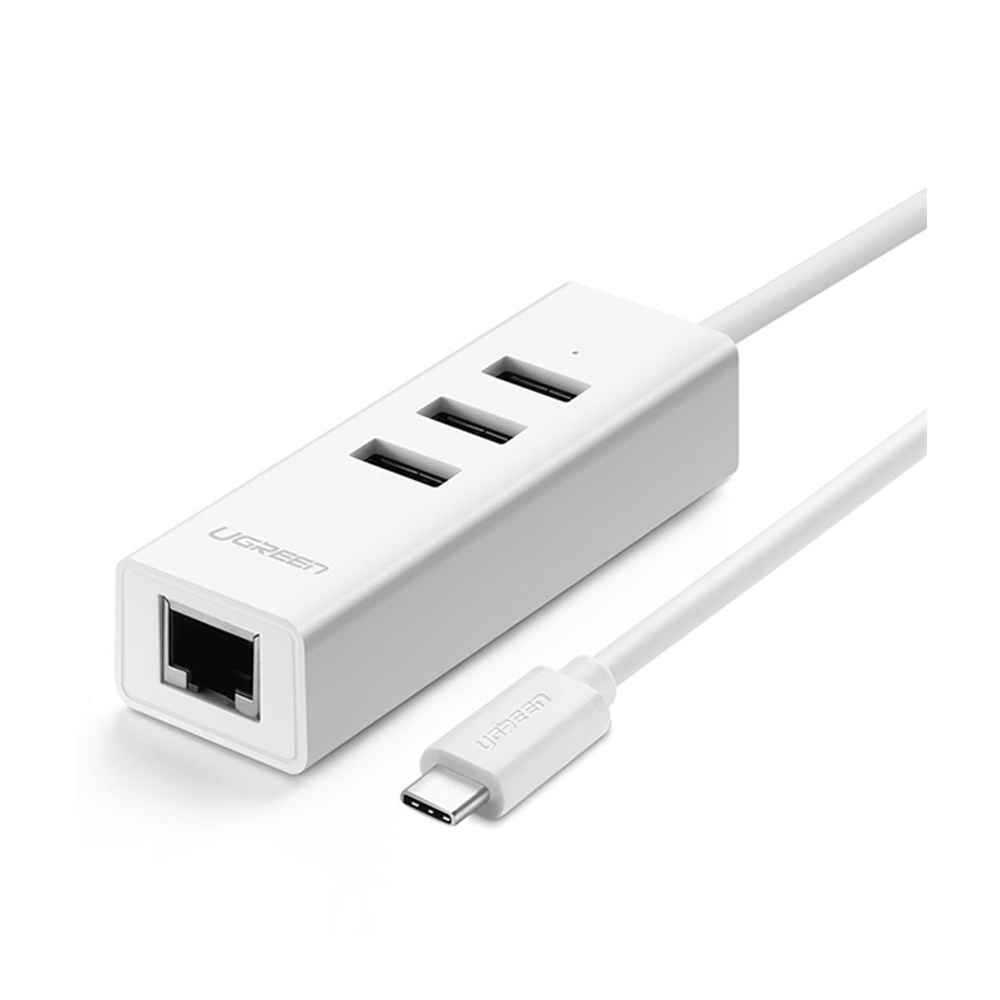 Cáp USB Type C ra 3 cổng USB 2.0 hỗ trợ Lan 10100Mbps Ugreen PN 20792
