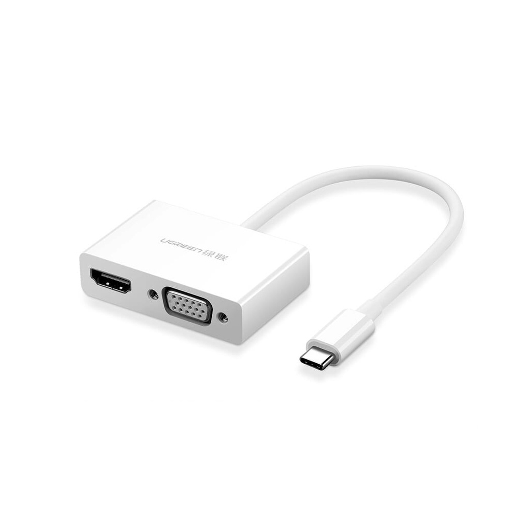 Cáp chuyển đổi USB type C to HDMIVGA hỗ trợ full HD 3D 4Kx2K Ugreen 30843