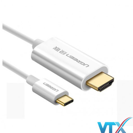 Cáp chuyển đổi USB Type-C to HDMI hỗ trợ 4K, 3D dài 1,5m Ugreen PN: 30841