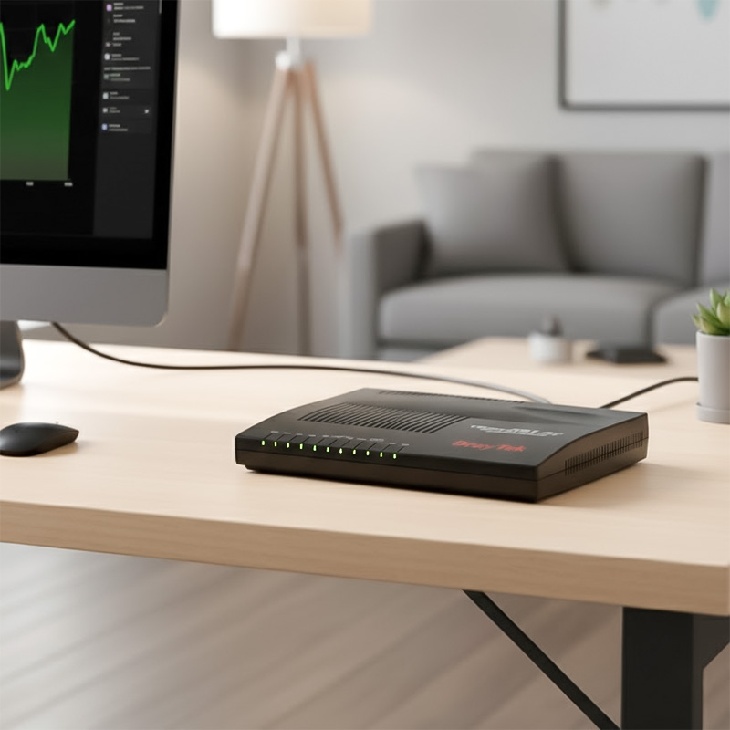 Ảnh chụp thực tế Bộ định tuyến có cân bằng tải DrayTek Vigor 2912F