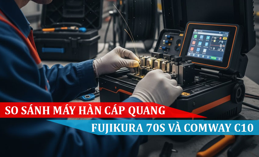 So sánh máy hàn cáp quang FUJIKURA 70S và COMWAY C10