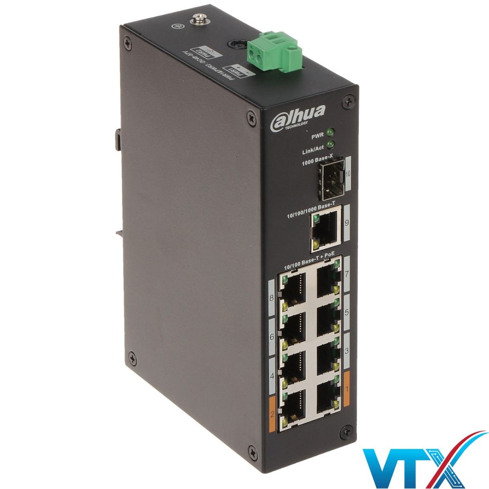 Switch Công nghiệp Dahua 10 port PoE DH-PFS3110-8ET-96