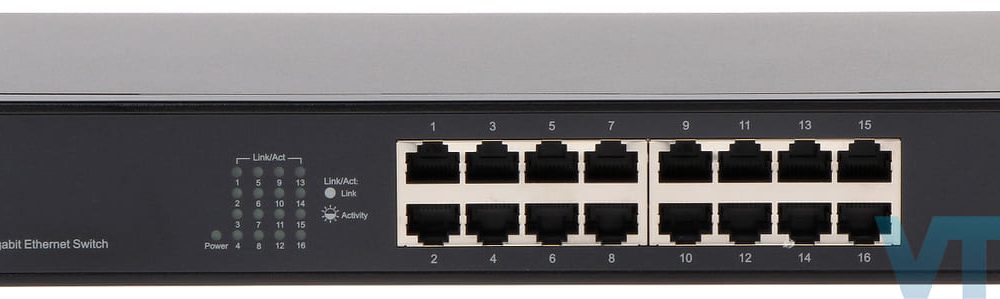 Mặt trước Switch mạng Dahua 16 port Gigabit DH-PFS3016-16GT