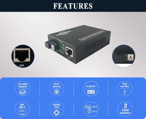 Bộ chuyển đổi quang điện Upcom MC101