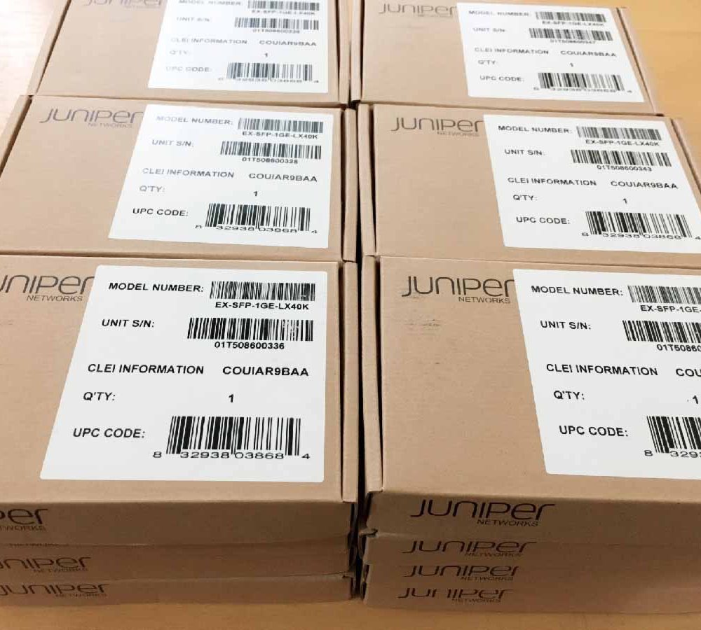 Module quang Juniper 1000Base-T EX-SFP-1GE-LX40K