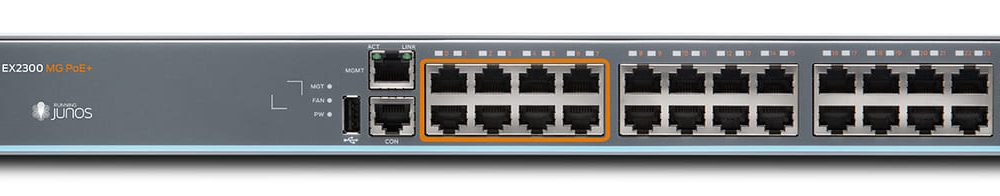 Switch Juniper 24 Port 10/100/1000BaseT EX2300-24MP