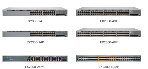 Switch Juniper 48 Port 10/100/1000BaseT EX2300-48MP