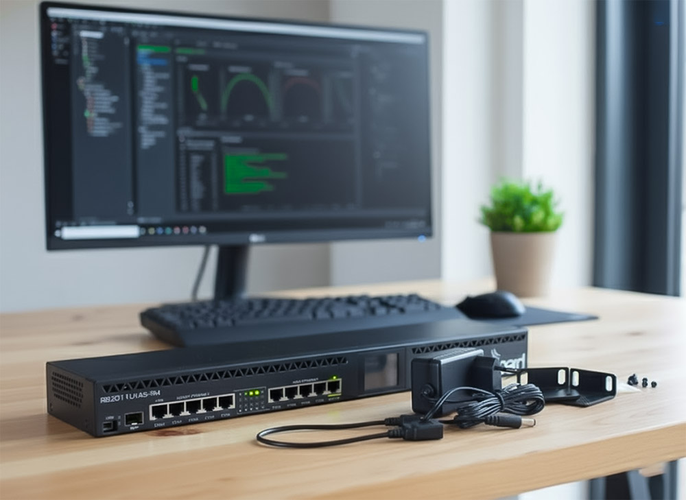 Phụ kiện đi kèm của Cân bằng tải Router Mikrotik RB2011UiAS-RM