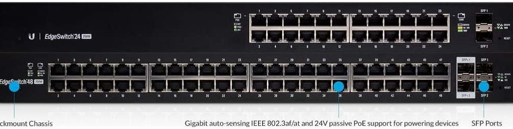 Switch chia mạng Ubiquiti 24 port ES-24-500W