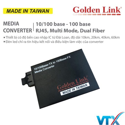 Bộ chuyển đổi quang điện Multimode 2FO Golden Link-1