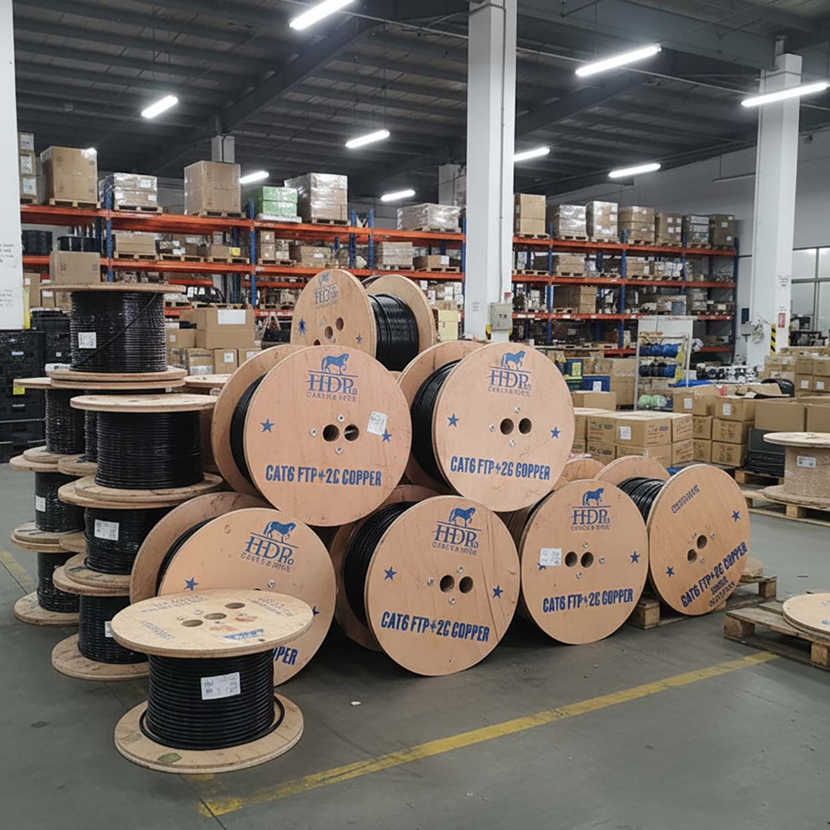 Cáp mạng kèm nguồn ngoài trời CAT6 FTP HDPRO 305M