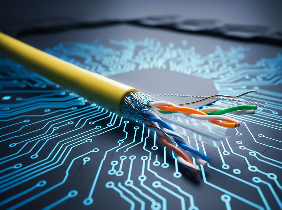 Cấu tạo cáp mạng Cat6 SFTP Golden Konek