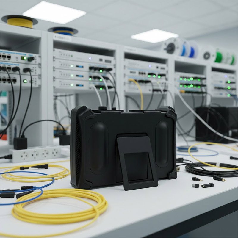 Mặt sau máy đo công suất quang Inno Cable Antenna Analyzer View 900