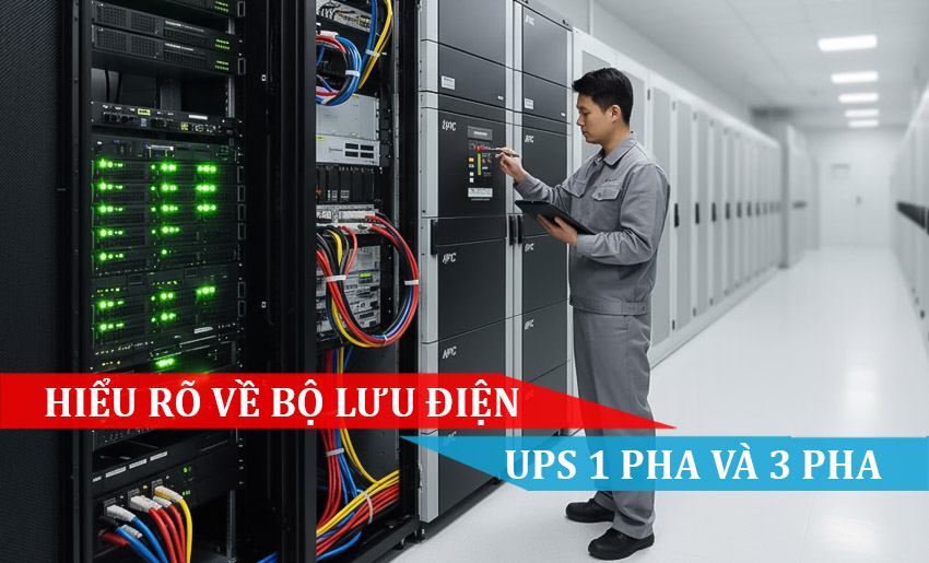 Hiểu rõ về bộ lưu điện UPS 1 pha và 3 pha, nên sử dụng loại nào