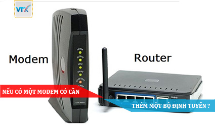 NẾU CÓ MỘT MODEM CÓ CẦN THÊM MỘT BỘ ĐỊNH TUYẾN