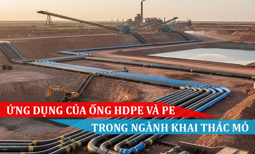 Ứng dụng của ống HDPE và PE trong ngành khai thác mỏ