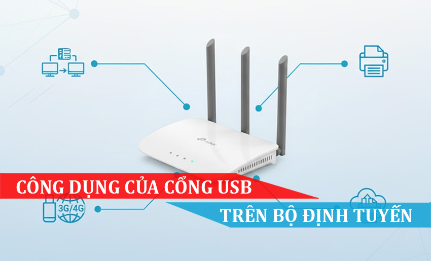 Công dụng của cổng USB trên Bộ định tuyến