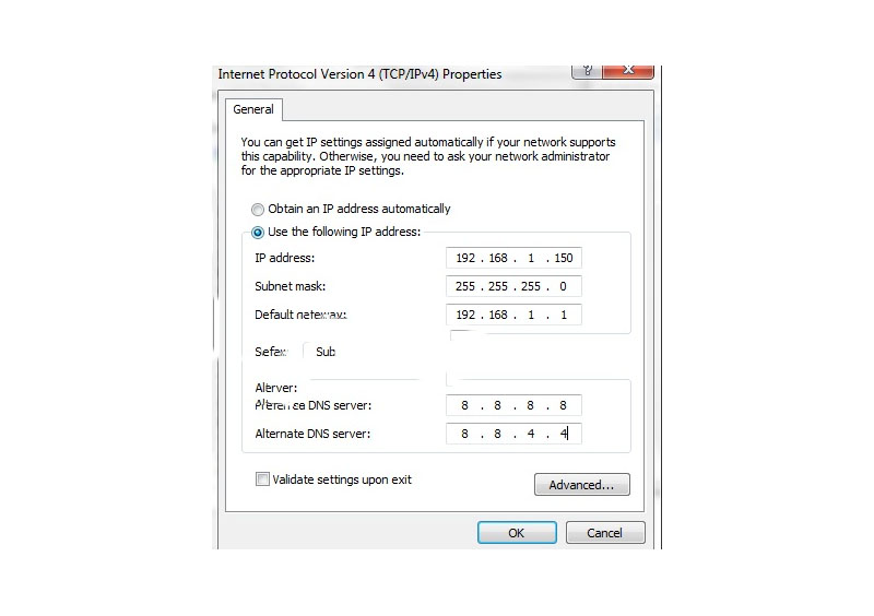 Thay đổi địa chỉ IP