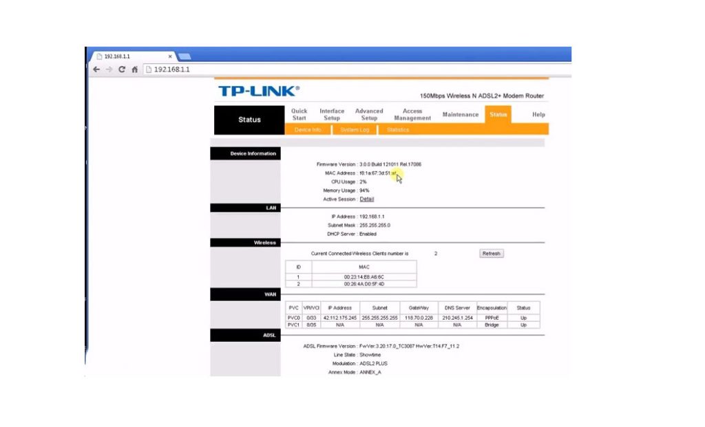 Thay đổi các thông tin cài đặt bộ định tuyến wifi