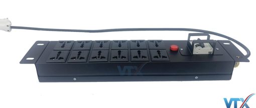 Thanh nguồn PDU 12 ổ cắm đèn báo điện