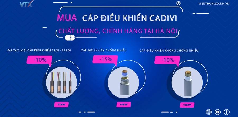 Khuyến mại cáp điều khiển Cadivi