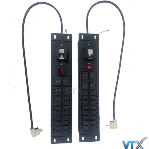 thanh nguồn PDU 12 ổ cắm đa năng