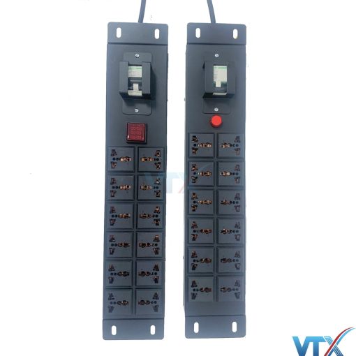 thanh nguồn PDU 12 ổ cắm đa năng