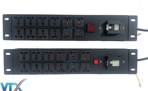 thanh nguồn PDU 12 ổ cắm đa năng