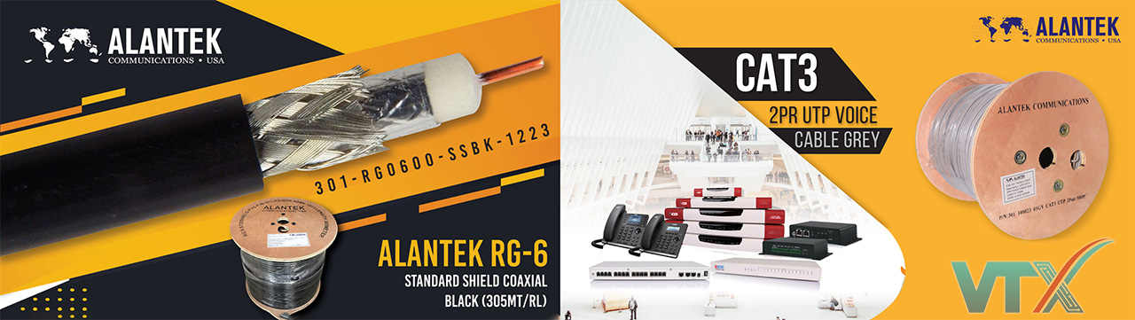Banner cáp đồng trục Alantek
