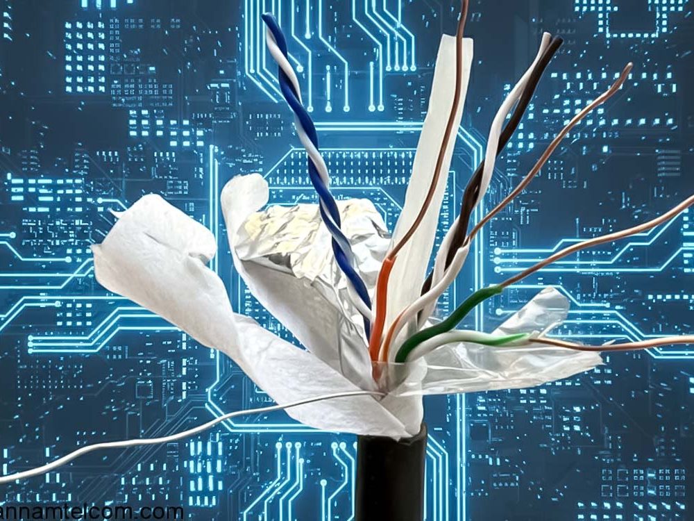 Cấu tạo của Cáp mạng chống nước Cat6 F_UTP 4 Pair Hosiwell 30026-BK-AQ