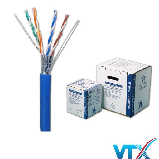 Dây cáp mạng Cat5e FTP 4 Pair Hosiwell 30013-BL