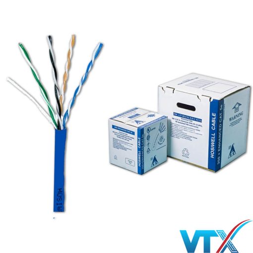 Dây cáp mạng Cat5e UTP 4 Pair Hosiwell 30002-BL