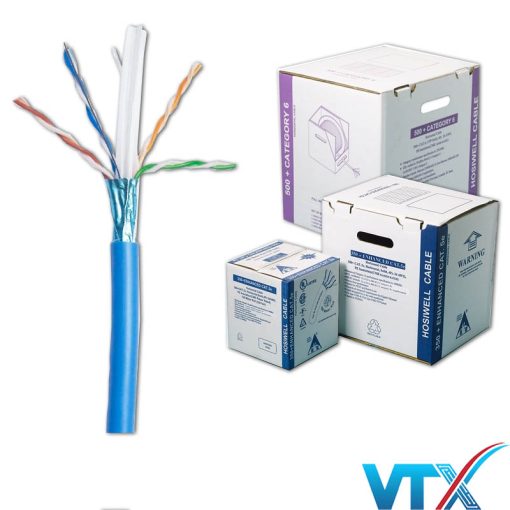 Dây cáp mạng Cat6 FTP 4 Pair Hosiwell 30026-BL