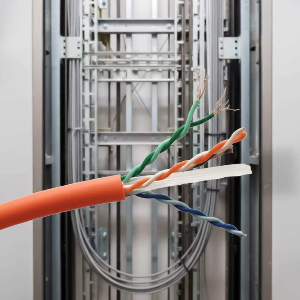 Dây cáp mạng Cat6 UTP 4 Pair Hosiwell 30021-OR-LSZH