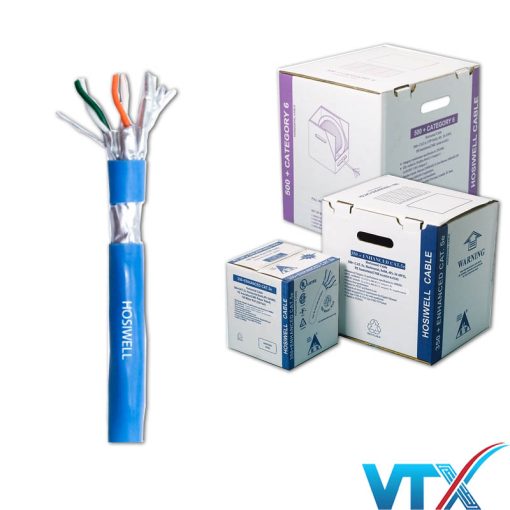 Dây cáp mạng Cat6A FFTP 4 Pair Hosiwell 30201-BL-LSZH